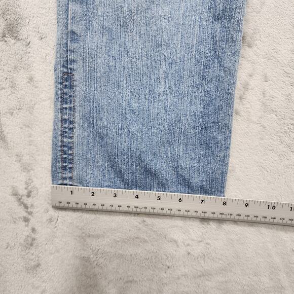 Bandolino Blu Jeans Womens 8 Blue Karyn Boyfriend Mid Rise Straight Leg Crop - Picture 10 of 11